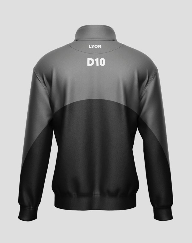 Printed College Sweatshirt Crew Neck Long Sleeve Fleece Inside - imagen 2